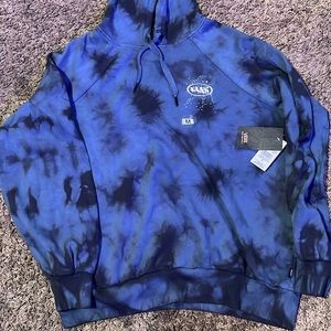 men’s blue vans hoodie size medium